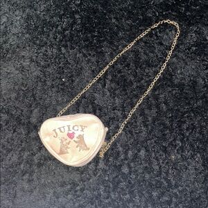 Juicy Couture Pink Heart Crossbody with Chain